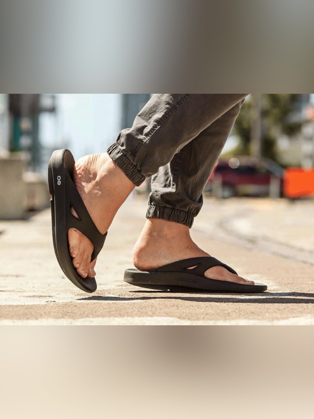 OOFOS OOriginal Recovery Flip Flop Sandals Black Men’s 11 Women’s 13 EU 44